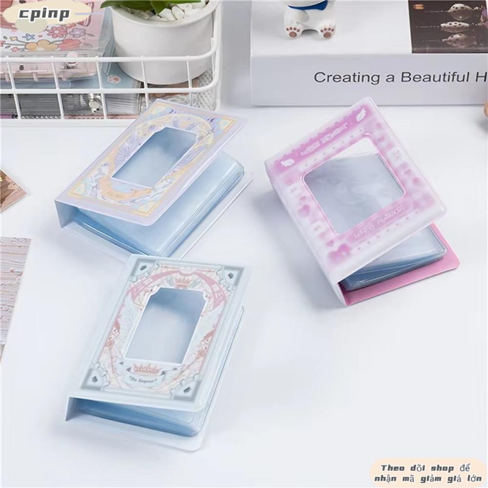 Album Ảnh CPINCP, 40 Túi Sách Thẻ 3 Inch, PVC Dễ Thương Rỗng Thiết Kế Thần Tượng Thẻ Thu Thập Sách
