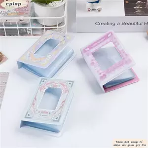 Album Ảnh CPINCP, 40 Túi Sách Thẻ 3 Inch, PVC Dễ Thương Rỗng Thiết Kế Thần Tượng Thẻ Thu Thập Sách