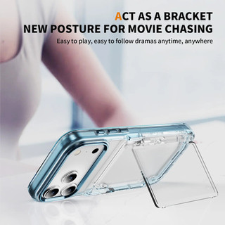 Giá đỡ điện thoại, giá đỡ thẻ, ốp điện thoại trong suốt, tương thích với iPhone 17 Pro Max, 17, 16, 15, 14, 13, 12, 11, XR, vỏ bảo vệ đơn giản, chống sốc, có nút kim loại, bảo vệ