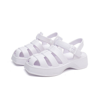 Bước lên Shit Sandal Nữ Đế Dày Tăng Chiều Cao Thời Trang Phù Hợp Với Giày Đi Biển Chống Trơn Trượt Bên Ngoài Mặc Phong Cách NT2Y