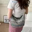Túi đeo chéo cổ điển thời trang E-WOITD Túi Tote đeo vai đơn phong cách dân tộc mới E-WOITD