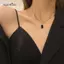 AqToCna Thời Trang Vuông Nelace Cho Nữ Phong Cách Hàn Quốc Hình Học Mặt Dây Chuyền Cổ Nelace Ne Chain Charm Trang Sức Dự Tiệc Quà Tặng AqToCna