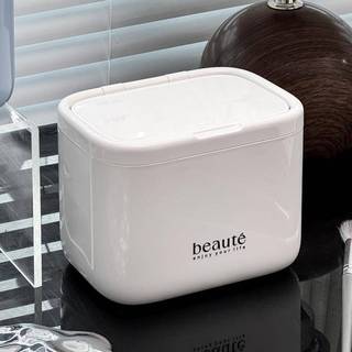 [FSBAKE] Hộp đựng khăn bông nâng tự động giữ khăn bông trang điểm Hộp đựng trong suốt chống bụi cho bàn làm việc trang điểm KCB