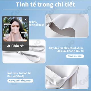 Mặt nạ chống nắng Facekini bảo vệ hiệu quả khỏi tia UV, mang lại cảm giác mát lạnh sảng khoái và bảo vệ toàn diện
