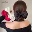 AqToCna Pháp Nơ Scrunchie Co Giãn Dây Buộc Tóc Satin Thanh Lịch Kết Cấu Sang Trọng Phụ Kiện Để Sử Dụng Hàng Ngày Phụ Nữ Tóc AqToCna