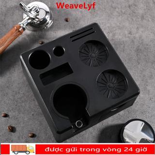 Trạm định hình cà phê WEAVELYF, Giá đỡ Portafilter đa chức năng 51 / 53 / 58mm, cấp chuyên nghiệp có ngăn kéo lưu trữ Hộp đựng đồ cà phê