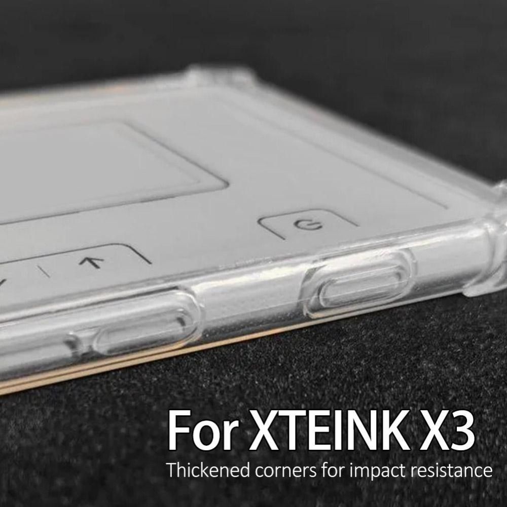 YUUKII 3.7 "E-Reader, Vỏ bảo vệ túi khí TPU mềm, Vỏ lưng chống rơi bền chống sốc cho XTEINK X3