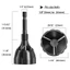 1 Mảnh Hex-Shank Deburring Bên Ngoài Chamfer Tool Phát hành nhanh Deburring Chamfering Mũi khoan Bolt Thép Deburring Tool Phù hợp với 3-20mm
