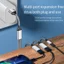 Cáp chia USB Bộ chia nguồn dữ liệu Bộ chuyển đổi chia nguồn USB C Bộ chuyển đổi điện thoại cáp OTG, cho điện thoại Máy tính bảng máy tính xách tay, Dễ sử dụng