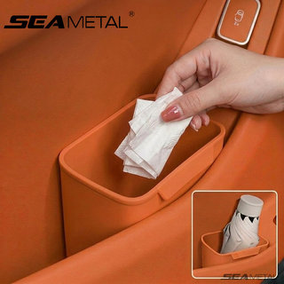 Hộp lưu trữ ô tô SEAMETAL Thùng rác Giá đỡ ô 2 trong 1 Chống nước Dễ dàng làm sạch