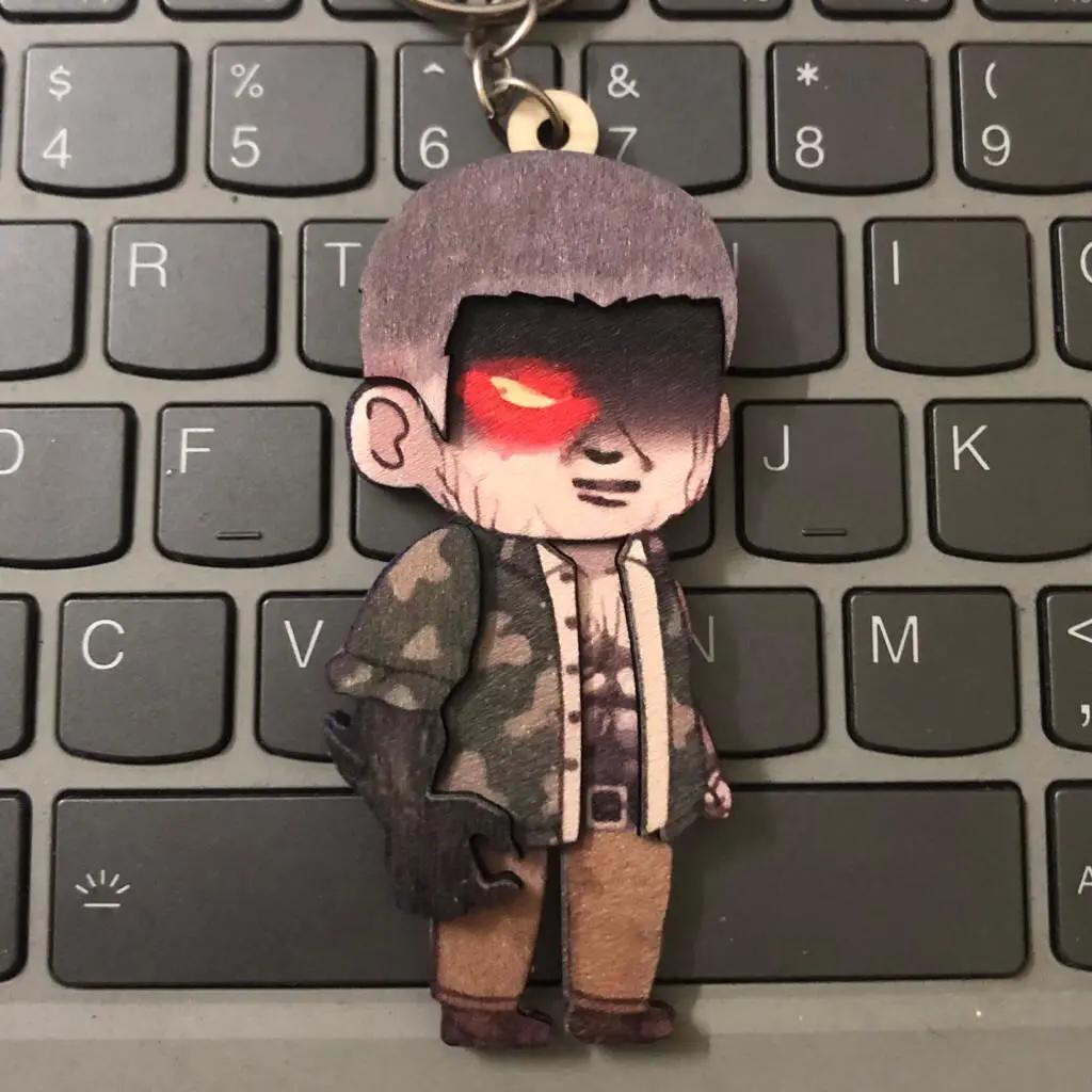 Móc khoá arylic 3d Câu cá vạn cân nlp