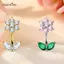 AqToCna Thép Không Gỉ Hoa Bướm Bụng Nút Nhẫn Nữ Pha Lê Zircon Trái Tim Rốn Xuyên Trang Trí Gợi Cảm Cơ Thể Trang Sức AqToCna