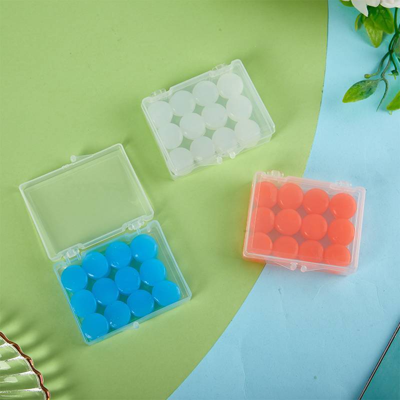 GKY 12 Chiếc Nút Tai Silicon Có Thể Tái Sử Dụng Sáp Silicon Nút Tai Bơi Có Thể Khuôn Nút Tai Giảm Tiếng Ồn Hủy Bỏ Bảo Vệ Ngủ GKY