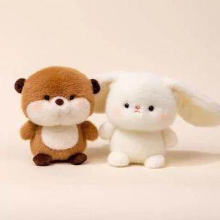 Búp bê đồng hành ARTISANU, gối nhồi bông voi 16cm, gấu dễ thương, siêu mềm, để bàn