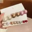 AWNGD 3 / 6 Đôi Bông Tai Giả, Bông Tai Champagne Sang Trọng Đơn Giản, Kích Cỡ Khác Nhau Nhẹ Tai Trang Sức Thời Trang Nữ