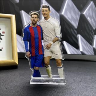 Cristiano Ronaldo Messi Football Star Craft Standing Brand Acrylic Humanoid Standing Plate Home Decoration Soccer Orn
