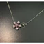 Tính khí cổ điển hoa anh đào ngọt ngào zircon pha lê cá tính và đa năng Vòng cổ nữ
