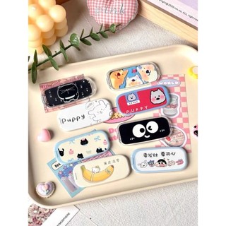 Phim hoạt hình dễ thương mới dán gương trang điểm lại giá đỡ điện thoại di động dọc lưỡng dụng trong suốt