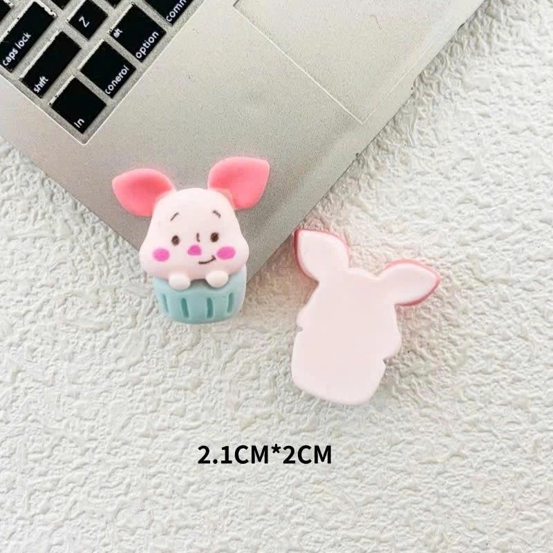 Set Charm Gấu Pooh Honey Cute 🍯 Charm Winnie Pooh dễ thương tone vàng xinh style Hàn Quốc gắn dép crocs DIY```