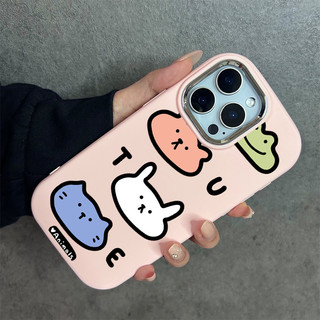 Ốp lưng thư cho iPhone 17 16 15 14 13 12 11 7 8  Chữ cái động vật vẽ tay XS XR XSMAX  silicon TPU mềm điện thoại trầyrơi