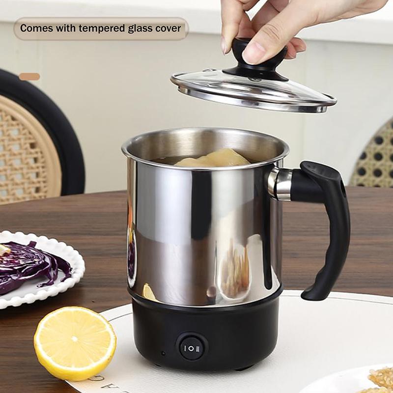 Newsmallbrains 11CM 12CM 14CM Cốc sưởi ấm chống khô đa năng Máy nước nóng bằng thép không gỉ Nồi điện Ấm đun nước Ấm đun nước để nấu ăn và du lịch Sử dụng NSB