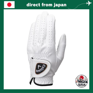 Găng tay golf nam Callaway HYPER HYBRID LH WHT 25 tay trái, da cừu cao cấp, ôm tay, màu trắng