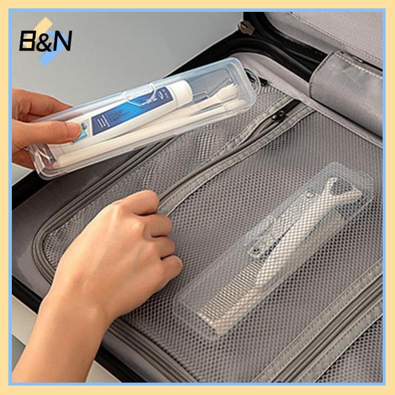 Hộp đựng bàn chải đánh răng du lịch B&N bằng nhựa trong suốt, phụ kiện du lịch thiết thực