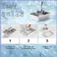 Khối Đá Khuôn Thép Không Gỉ Tay Cầm Khay Đá Inox 6 Khối Cho Tủ Đông Khối Lớn Dễ Dàng Phát Hành mueadsyvn
