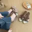 TT Nữ Nơ Nêm Gót Giày Sandal Dép Mùa Hè 2026 Phong Cách Mới Giày Sandal Mũi Mở Không Mài Chân