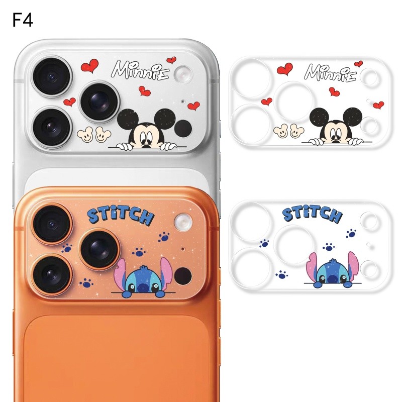 Miếng Dán Bảo Vệ Camera Cho iPhone 17 Pro max Miếng Dán Ống Kính Trong Suốt Điện Thoại Di Động Hoạt Hình Miếng Dán Mặt Sau Cho 17Pro 17Promax Phụ Kiện Trang Trí