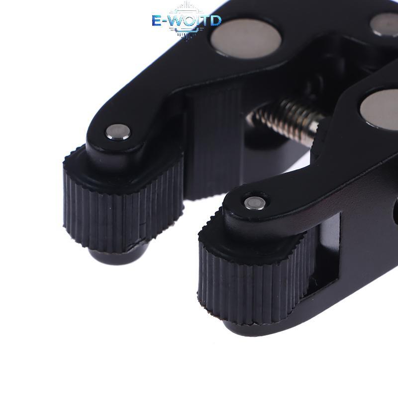 Kẹp hợp kim nhôm E-WOITD có đầu bóng đôi Magic Arm Kẹp 1 / 4 '' 3 / 8 '' Lỗ cho điện thoại Video Mount Camera Màn hình LED Mic E-WOITD