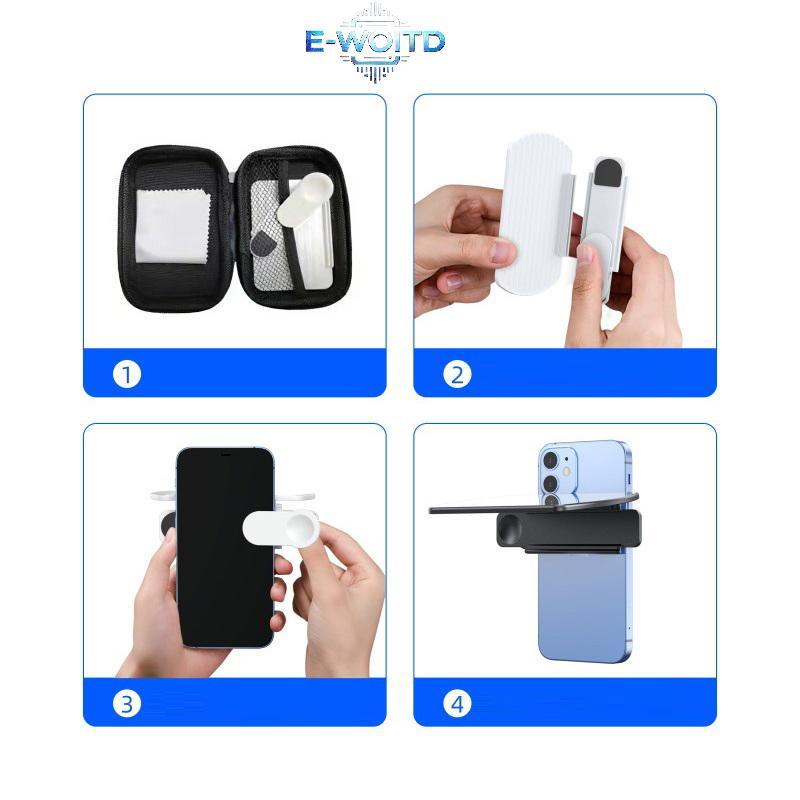 Bộ kẹp phản chiếu gương E-WOITD dành cho smartphone, tiện íchperfect cho nhiếp ảnh gia