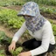 FUHUIOT Tea Picking Sun Hat, Mũ che mặt hoa thoáng khí, Mũ làm việc có thể gập lại Bảo hiểm toàn diện Mũ vành rộng nhẹ mùa hè