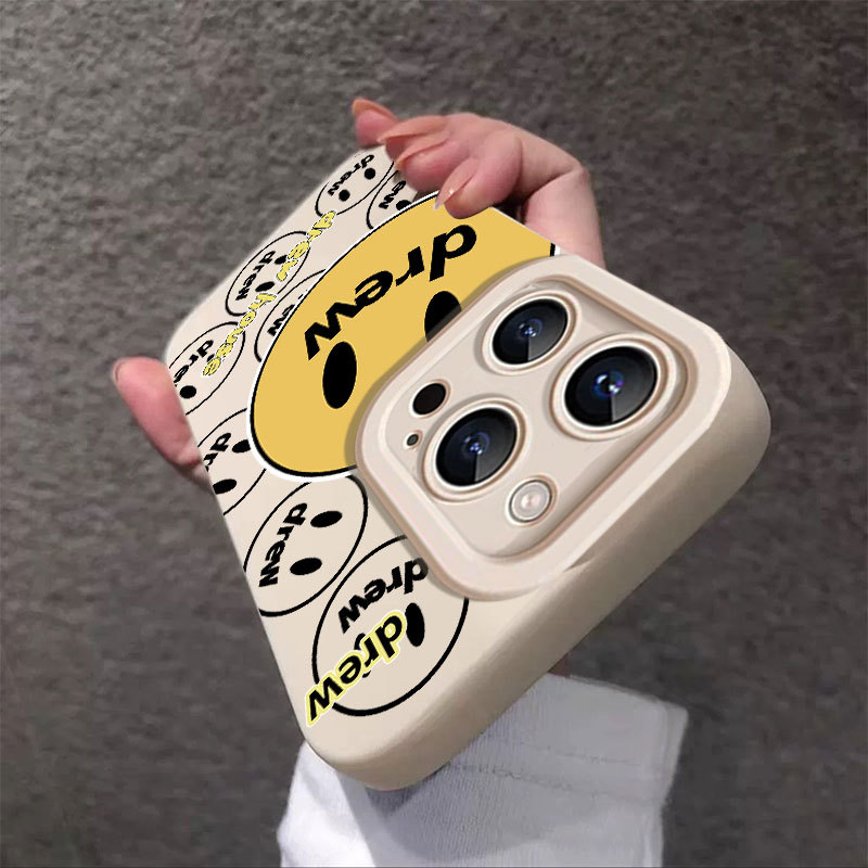 Ốp lưng iPhone họa tiết Drew silicone lỏng mềm mạidành cho iPhone 11 12 13 14 15 16 17 Pro Max IP 7 8 Plus X XS XR