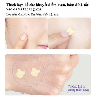 Mụn Miếng Dán Hydrocoloid Thành Phần Tự Nhiên Đa Hình Dạng Tất Cả Các Loại Da Thấm Hút Pus Sử Dụng Ban Đêm 108