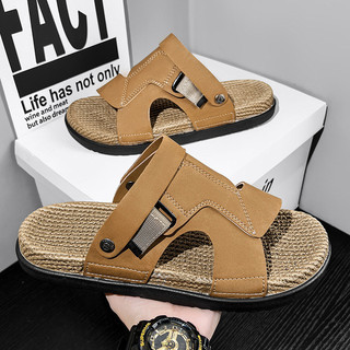 Giày Sandal Size Lớn Nam Mùa Hè Mặc Ngoài Đi Biển Giày Nam Chống Trơn Trượt Chống Mài Mòn Nam Giày Thường Lái Xe Dép Đa Năng SEHM