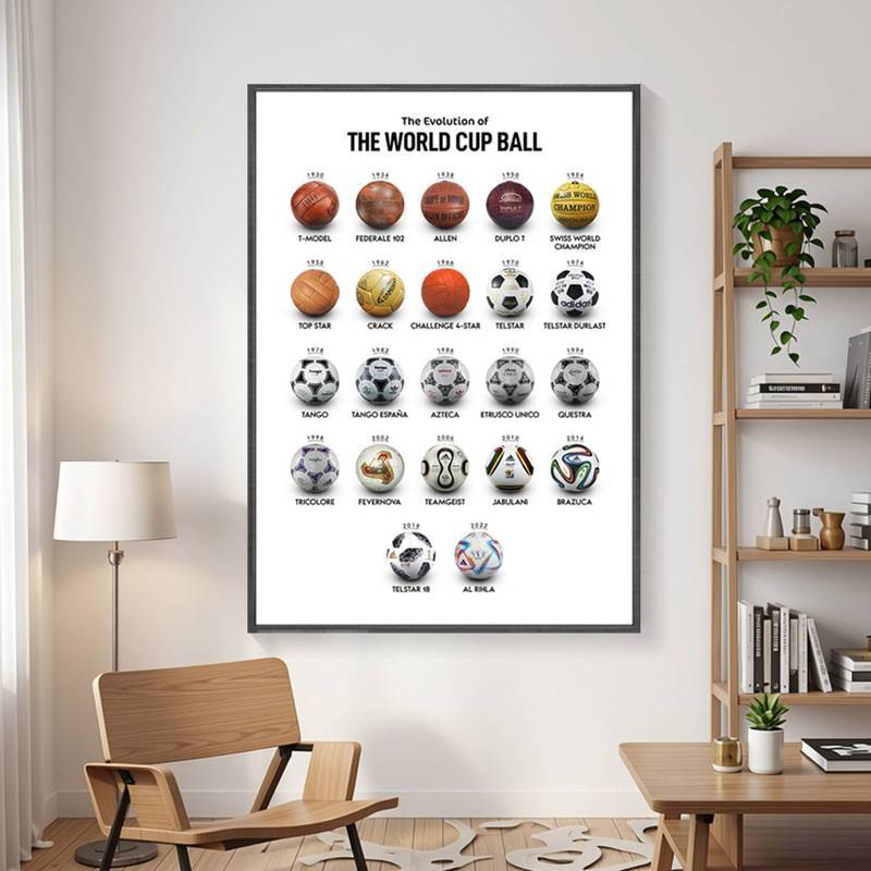 World Cup Bóng Đá Thể Thao Poster Không Khung Tranh Vải Chống Thấm Nước, Nghệ Thuật Treo Tường Theo Chủ Đề Bóng Đá Cho Phòng Khách Phòng Ngủ Ký Túc Xá Thanh Cafe Trang Trí
