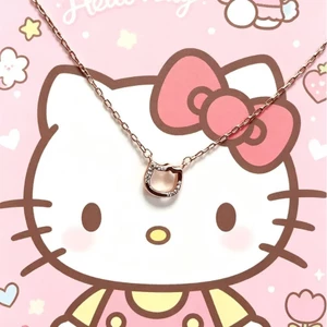 Dễ Thương Nhỏ Phong Cách Ngọt Ngào HelloKitty Mặt Dây Chuyền Vòng Cổ Ánh Sáng Sang Trọng Đơn Giản Hello Kitty Xương Đòn Dây Chuyền Vòng Cổ Tinh Tế