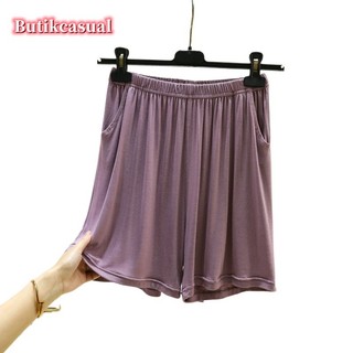 Quần short nữ modal mỏng mùa hè mới, size lớn, dáng rộng, túi tiện lợi, phù hợp đi biển