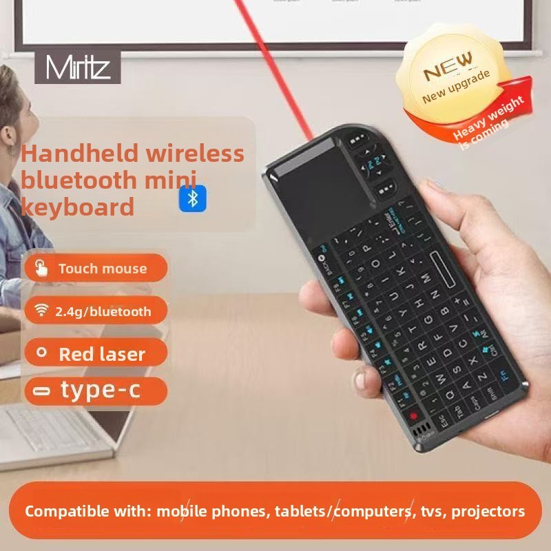 Bàn phím Mini không dây Bluetooth 2.4G Bàn phím nhỏ chế độ kép