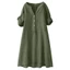 Treeling Dress Dành Cho Nữ Vải Lanh Cotton Tay Ngắn Flowy House Váy Chống Nắng Có Túi