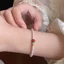 Vòng tay ngọc trai xếp chồng từ Trung Quốc, phong cách Trung Hoa, màu đỏ, quà tặng cao cấp