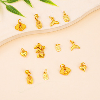 Mặt Dây Chuyền Handmade và Phụ Kiện Trang Sức Nhỏ từ Cổ Cát Vàng và Hạt Nâu Nafu Ruyi - Bảo Quản Màu sắc