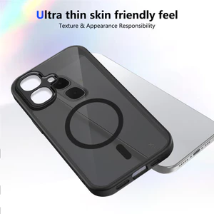 Ốp lưng Tecno Spark Go 2 Vỏ thu hút từ tính màu đen mờ cho vỏ điện thoại Tecno Spark Go 2