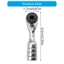 Cc Trọng lượng nhẹ 1 Dụng cụ móc thu nhỏ 4 inch có đuôi từ tính Hệ thống bánh răng 60 để đính kèm nhanh Thay đổi