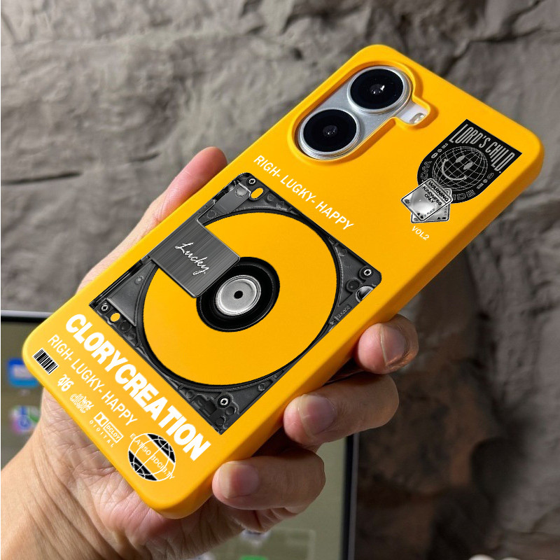 Dành Cho POCO X8 Pro X7 Pro X6 F8 F7 Redmi Turbo 5 Max Turbo 4 Pro “Vintage Record ” Ốp Điện Thoại Cứng Micro Matte / Chống Vân Tay Kẹp Bọc Chống Sốc POCO Case / Redmi Cover