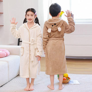 Áo choàng tắm trẻ em mềm mại, khăn tắm có mũ trùm đầu, áo choàng dài tay, thấm hút nhanh khô, không xù lông, thoải mái