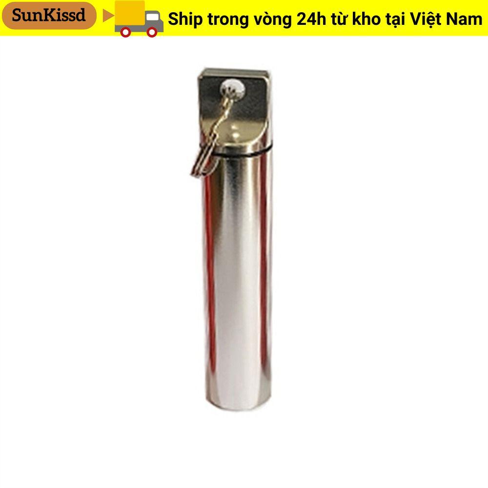 SUNKISSD 3 Hộp đựng tăm, Hộp đựng tăm nhôm màu đen + bạc + đỏ, Hộp đựng tăm di động 3,8 X 0,67 inch 0,64 Ounce Nhà hàng