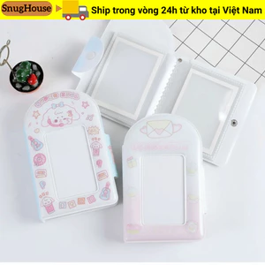 SNUGHOUSE Idol Card Collect Book, Album đựng thẻ Mini PVC, Quà tặng tổ chức ảnh hoạt hình 3 Inch