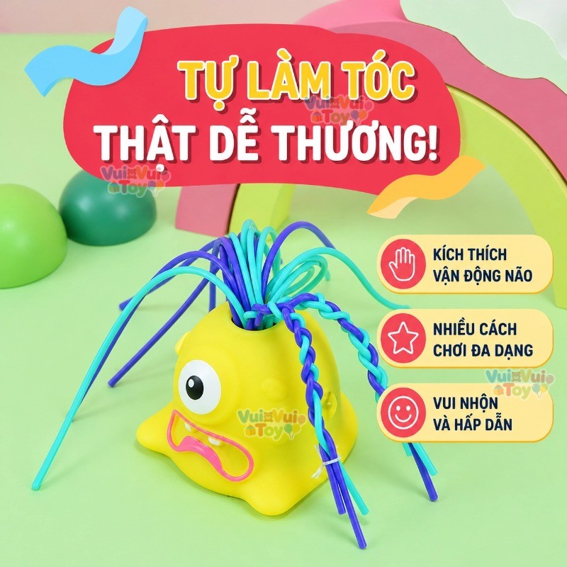 Đồ Chơi Quái Vật Xả Stress Kêu La - Búp Bê Giật Tóc Cảm Giác Mạnh, Giảm Căng Thẳng Hiệu Quả Cho Người Lớn & Bé